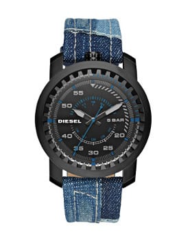 Relógios da Diesel com pulseira de denim