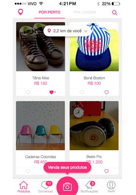 Aplicativo facilita compra e venda por geolocalização