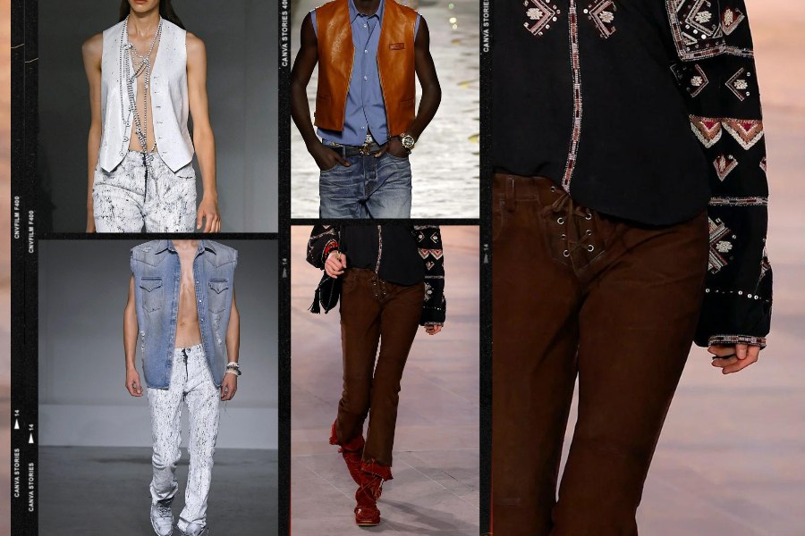 Destaques do jeans SS2025 de Milão e Paris
